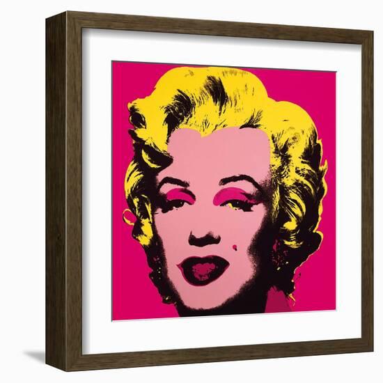 Marilyn Monroe, 1967 (hot pink)-Andy Warhol-Framed Art Print