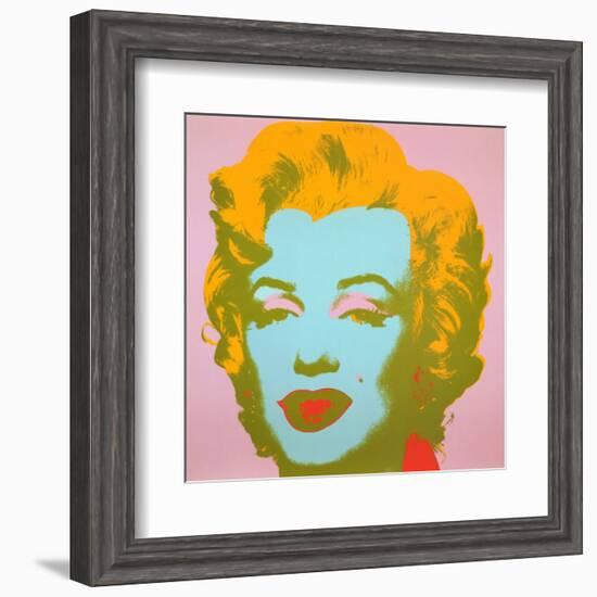 Marilyn Monroe, 1967 (pale pink)-Andy Warhol-Framed Art Print