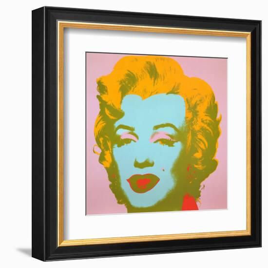 Marilyn Monroe, 1967 (pale pink)-Andy Warhol-Framed Art Print