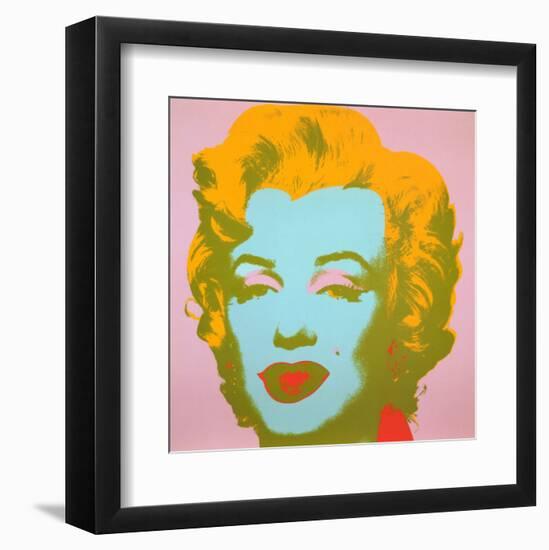 Marilyn Monroe, 1967 (pale pink)-Andy Warhol-Framed Art Print