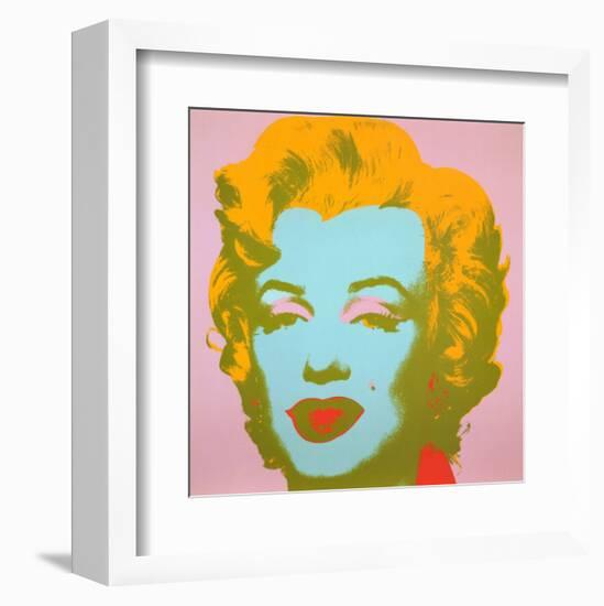 Marilyn Monroe, 1967 (pale pink)-Andy Warhol-Framed Art Print