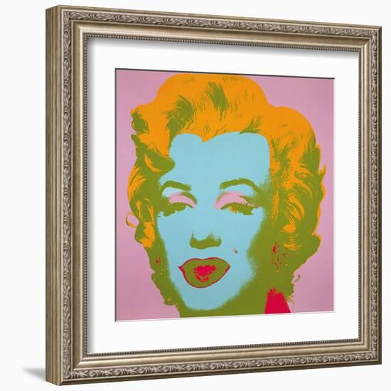 Marilyn Monroe, 1967 (pale pink)-Andy Warhol-Framed Art Print