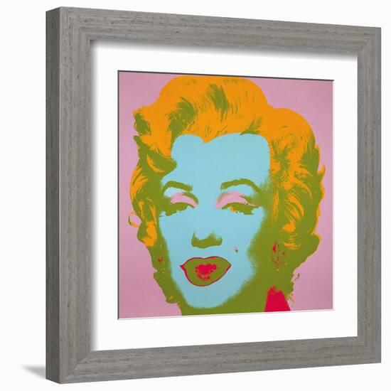 Marilyn Monroe, 1967 (pale pink)-Andy Warhol-Framed Art Print