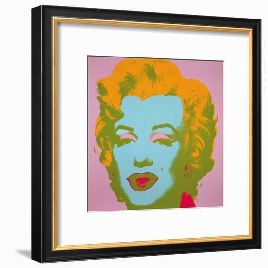 Marilyn Monroe, 1967 (pale pink)-Andy Warhol-Framed Art Print