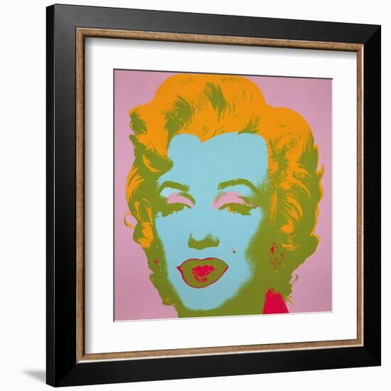 Marilyn Monroe, 1967 (pale pink)-Andy Warhol-Framed Art Print