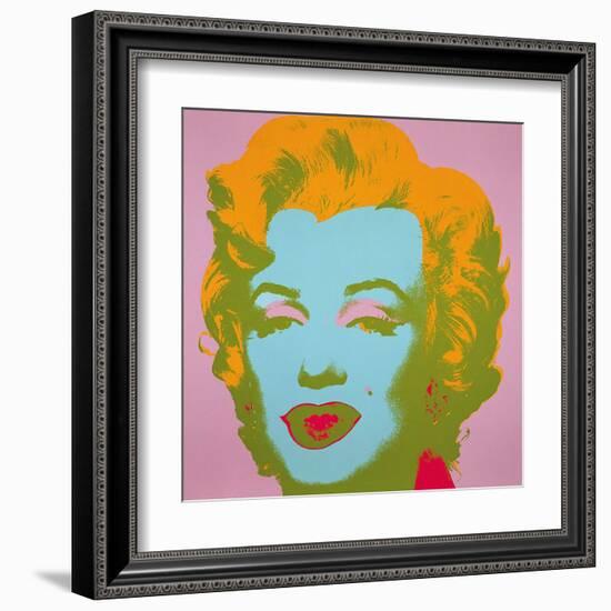 Marilyn Monroe, 1967 (pale pink)-Andy Warhol-Framed Art Print