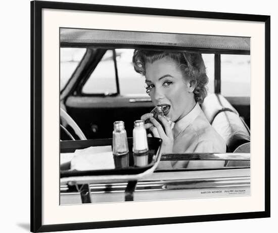 Marilyn Monroe at the Drive-In, 1952-Philippe Halsman-Framed Art Print