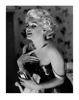 Original Marilyn Monroe Chanel No. 5 Litho Poster 80s Vintage 24" x  36"