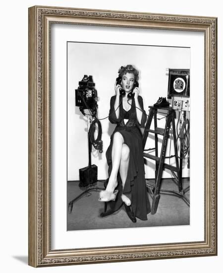 Marilyn Monroe. "Don't Bother to Knock" [1952], Directed by Roy Ward Baker.-null-Framed Photographic Print