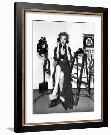 Marilyn Monroe. "Don't Bother to Knock" [1952], Directed by Roy Ward Baker.-null-Framed Photographic Print