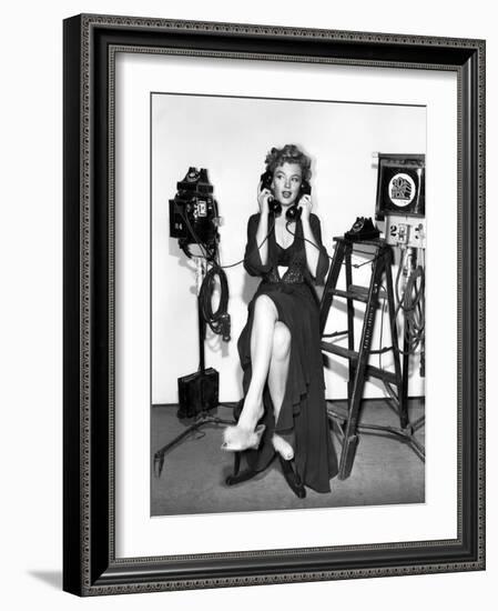 Marilyn Monroe. "Don't Bother to Knock" [1952], Directed by Roy Ward Baker.-null-Framed Photographic Print