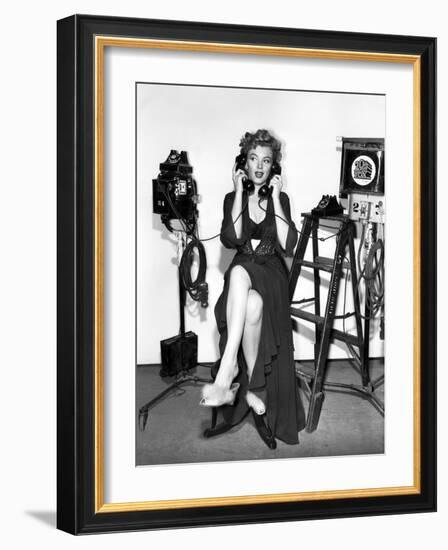 Marilyn Monroe. "Don't Bother to Knock" [1952], Directed by Roy Ward Baker.-null-Framed Photographic Print