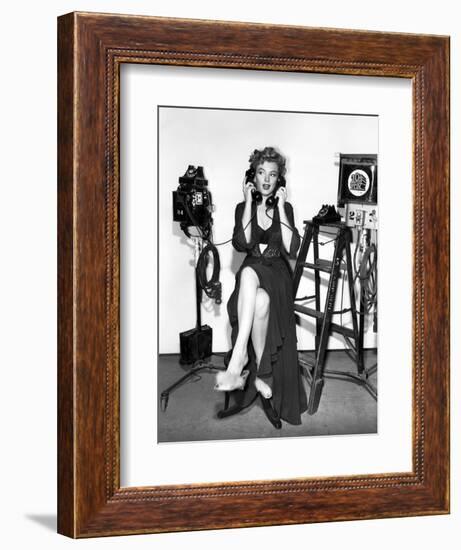 Marilyn Monroe. "Don't Bother to Knock" [1952], Directed by Roy Ward Baker.-null-Framed Photographic Print