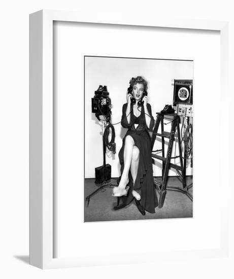 Marilyn Monroe. "Don't Bother to Knock" [1952], Directed by Roy Ward Baker.-null-Framed Photographic Print