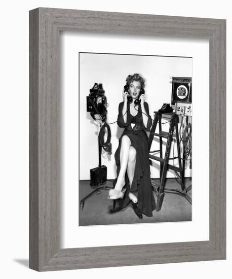 Marilyn Monroe. "Don't Bother to Knock" [1952], Directed by Roy Ward Baker.-null-Framed Premium Photographic Print