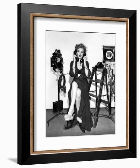 Marilyn Monroe. "Don't Bother to Knock" [1952], Directed by Roy Ward Baker.-null-Framed Premium Photographic Print