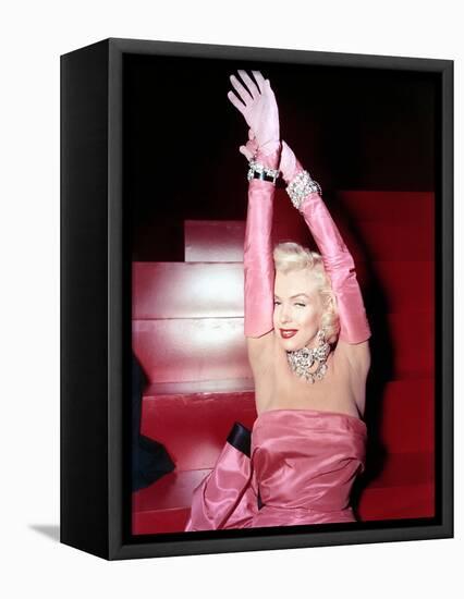 Marilyn Monroe. "Gentlemen Prefer Blondes" [1953], Directed by Howard Hawks.-null-Framed Premier Image Canvas