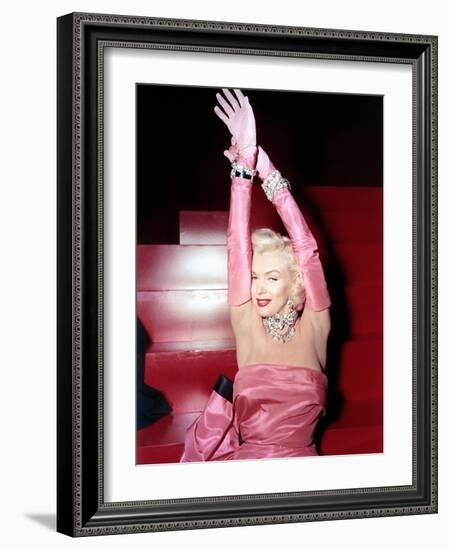 Marilyn Monroe. "Gentlemen Prefer Blondes" [1953], Directed by Howard Hawks.-null-Framed Photographic Print