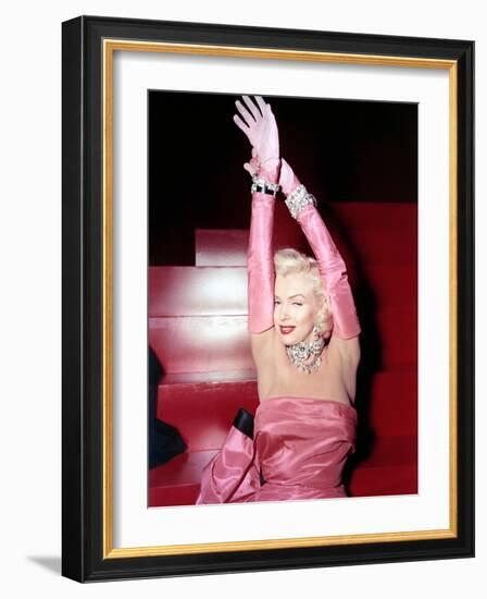 Marilyn Monroe. "Gentlemen Prefer Blondes" [1953], Directed by Howard Hawks.-null-Framed Photographic Print