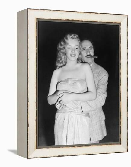 Marilyn Monroe, Groucho Marx, Love Happy, 1949-null-Framed Premier Image Canvas