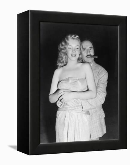 Marilyn Monroe, Groucho Marx, Love Happy, 1949-null-Framed Premier Image Canvas