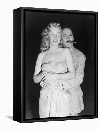 Marilyn Monroe, Groucho Marx, Love Happy, 1949-null-Framed Premier Image Canvas