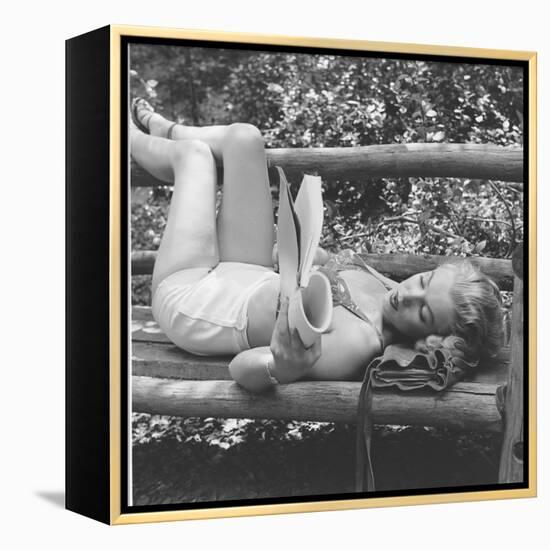 Marilyn Monroe in California-Ed Clark-Framed Premier Image Canvas