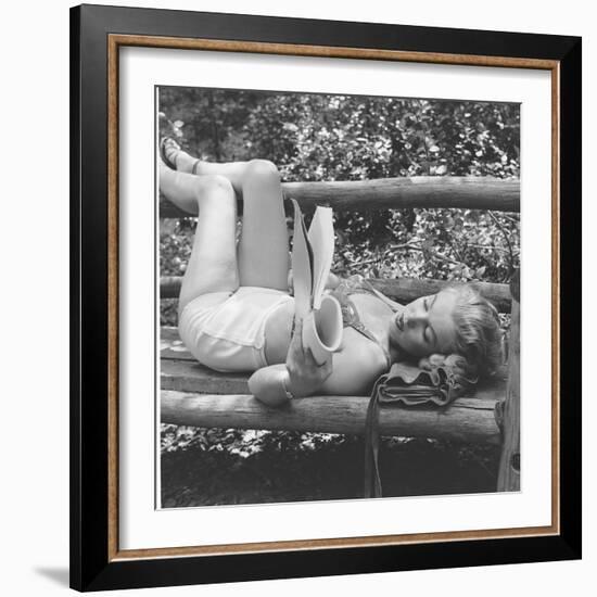 Marilyn Monroe in California-Ed Clark-Framed Photographic Print