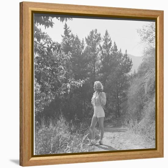 Marilyn Monroe in California-Ed Clark-Framed Premier Image Canvas