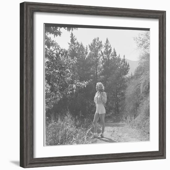 Marilyn Monroe in California-Ed Clark-Framed Photographic Print