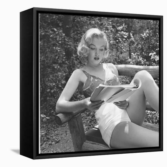 Marilyn Monroe in California-Ed Clark-Framed Premier Image Canvas