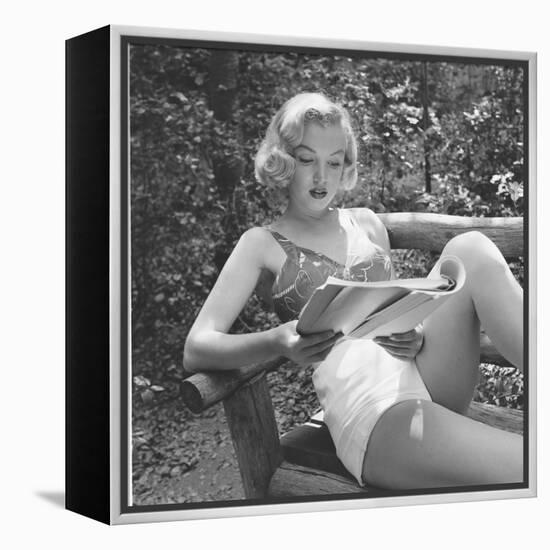 Marilyn Monroe in California-Ed Clark-Framed Premier Image Canvas