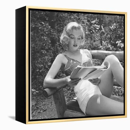 Marilyn Monroe in California-Ed Clark-Framed Premier Image Canvas