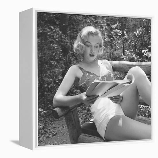 Marilyn Monroe in California-Ed Clark-Framed Premier Image Canvas