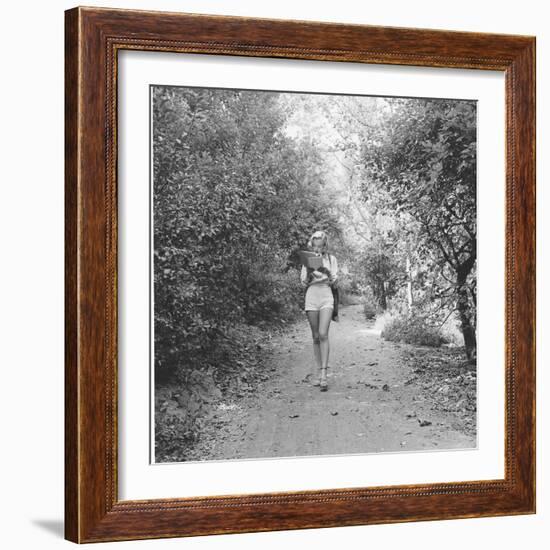 Marilyn Monroe in California-Ed Clark-Framed Photographic Print