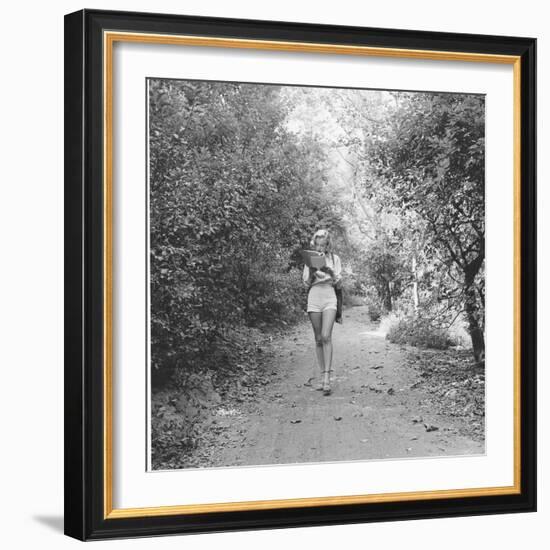 Marilyn Monroe in California-Ed Clark-Framed Photographic Print