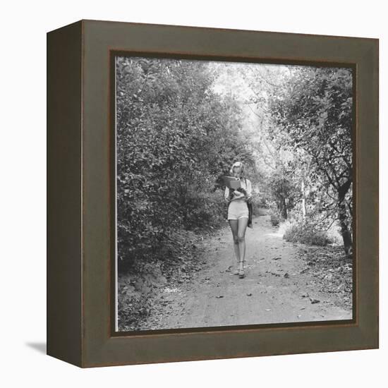 Marilyn Monroe in California-Ed Clark-Framed Premier Image Canvas