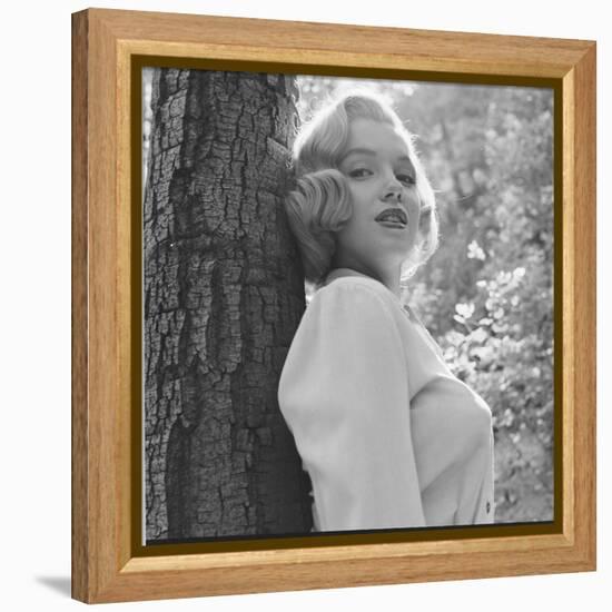 Marilyn Monroe in California-Ed Clark-Framed Premier Image Canvas