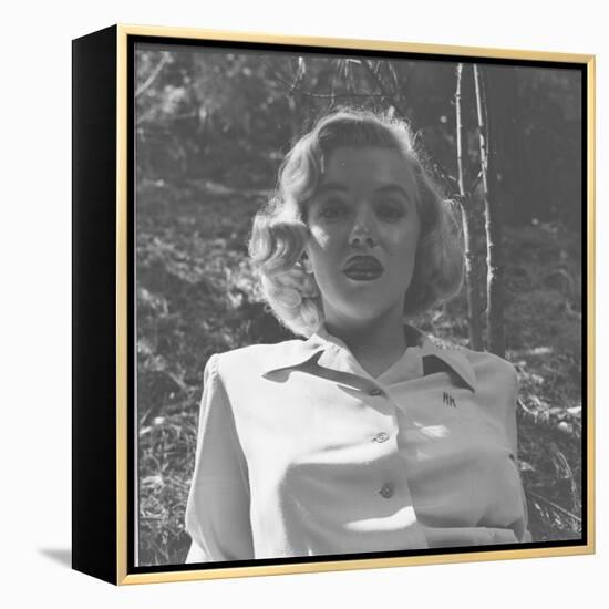 Marilyn Monroe in California-Ed Clark-Framed Premier Image Canvas