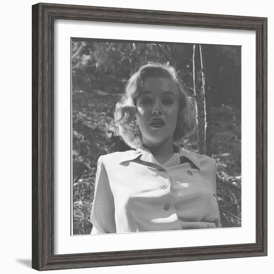 Marilyn Monroe in California-Ed Clark-Framed Photographic Print