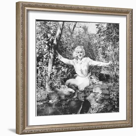 Marilyn Monroe in California-Ed Clark-Framed Photographic Print