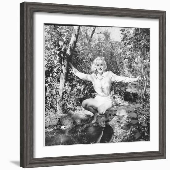 Marilyn Monroe in California-Ed Clark-Framed Photographic Print