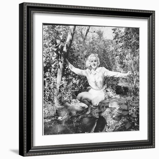 Marilyn Monroe in California-Ed Clark-Framed Photographic Print