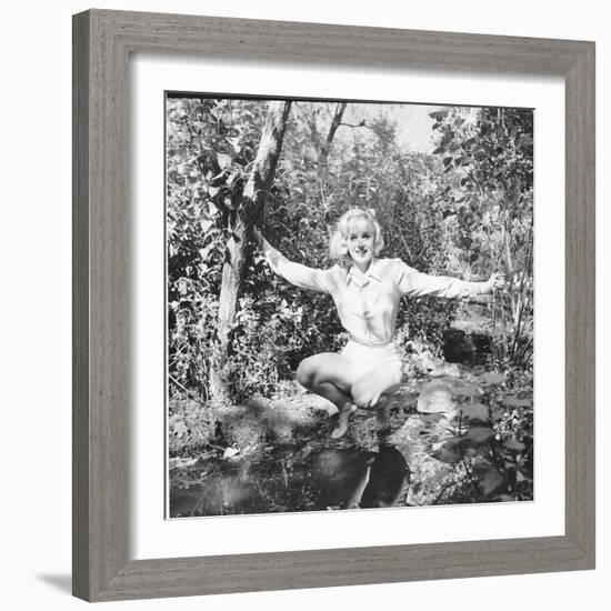 Marilyn Monroe in California-Ed Clark-Framed Premium Photographic Print