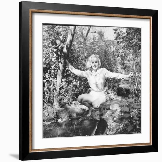 Marilyn Monroe in California-Ed Clark-Framed Premium Photographic Print