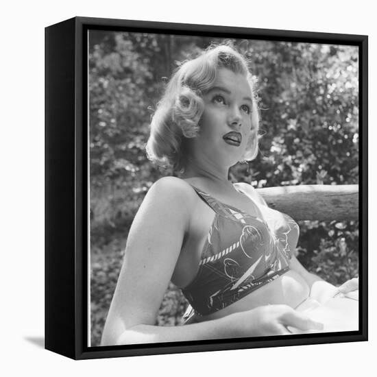 Marilyn Monroe in California-Ed Clark-Framed Premier Image Canvas