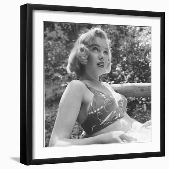 Marilyn Monroe in California-Ed Clark-Framed Photographic Print