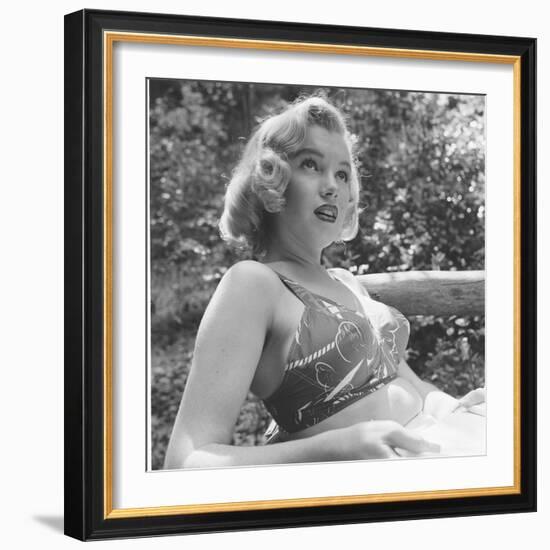 Marilyn Monroe in California-Ed Clark-Framed Photographic Print