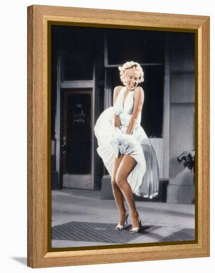 Marilyn Monroe in 'The Seven Year Itch', 1955-null-Framed Stretched Canvas