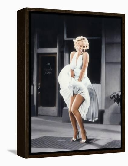 Marilyn Monroe in 'The Seven Year Itch', 1955-null-Framed Stretched Canvas